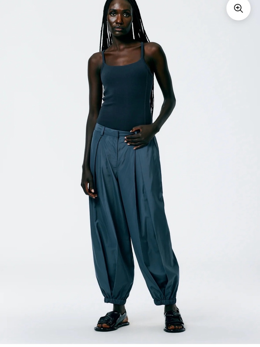 Tibi Italian Sporty Nylon Eden Balloon Pant